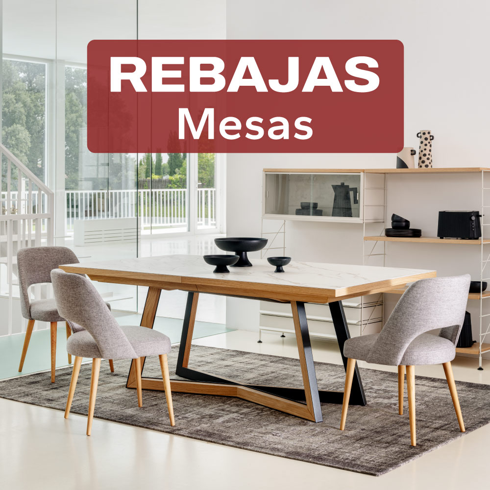 Descuentos y rebajas en mesas